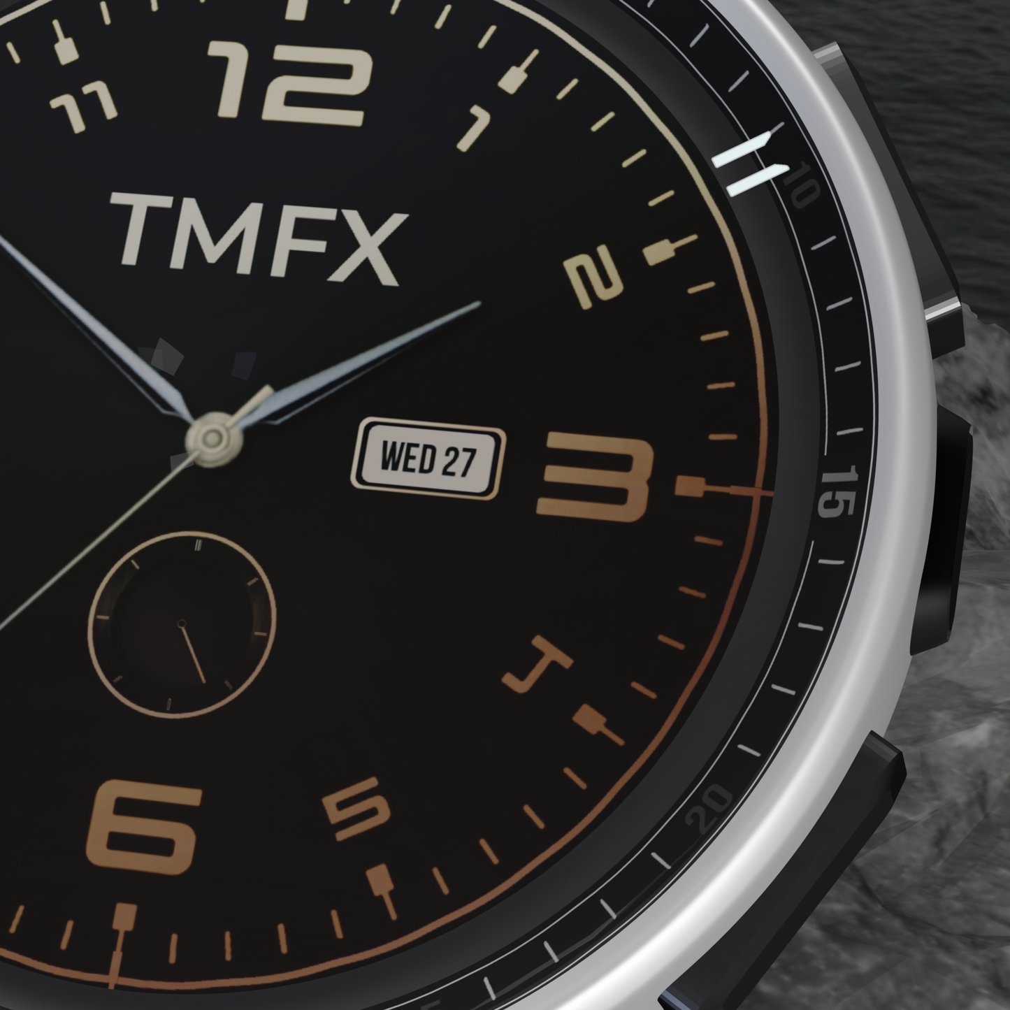 TimeFlix Watch - Hybrid Smartwatch with Real Physical hands and Amoled Display